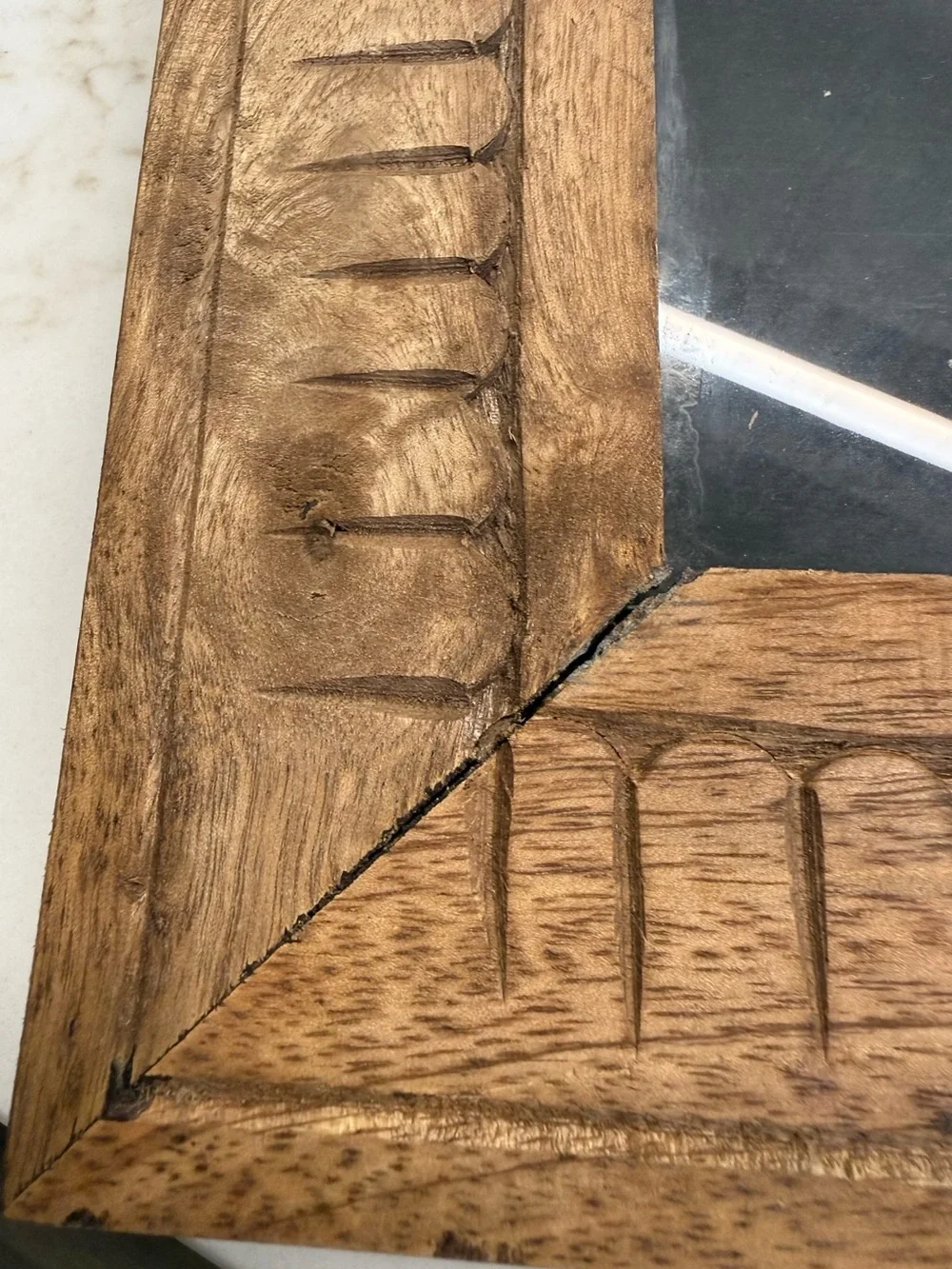 Magnolia Home Carved Wood Picture Frame Rustic Farmhouse Decor